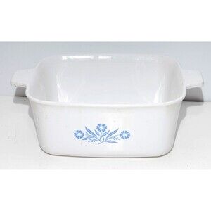 Corning Ware Loaf Casserole P-4-B Blue Cornflower 1 1/2 qt. No Lid  Nice